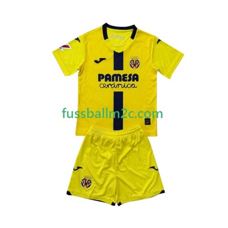 Fußballtrikots Villarreal CF Kinder Heim Trikotsatz 2025-2026 Fußballtrikots Villarreal CF Kinder Heim Trikotsatz 2025-2026